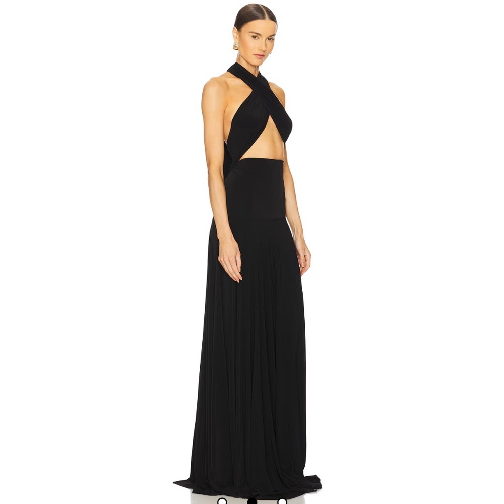 New | Norma Kamali Convertible Gown in Black XS